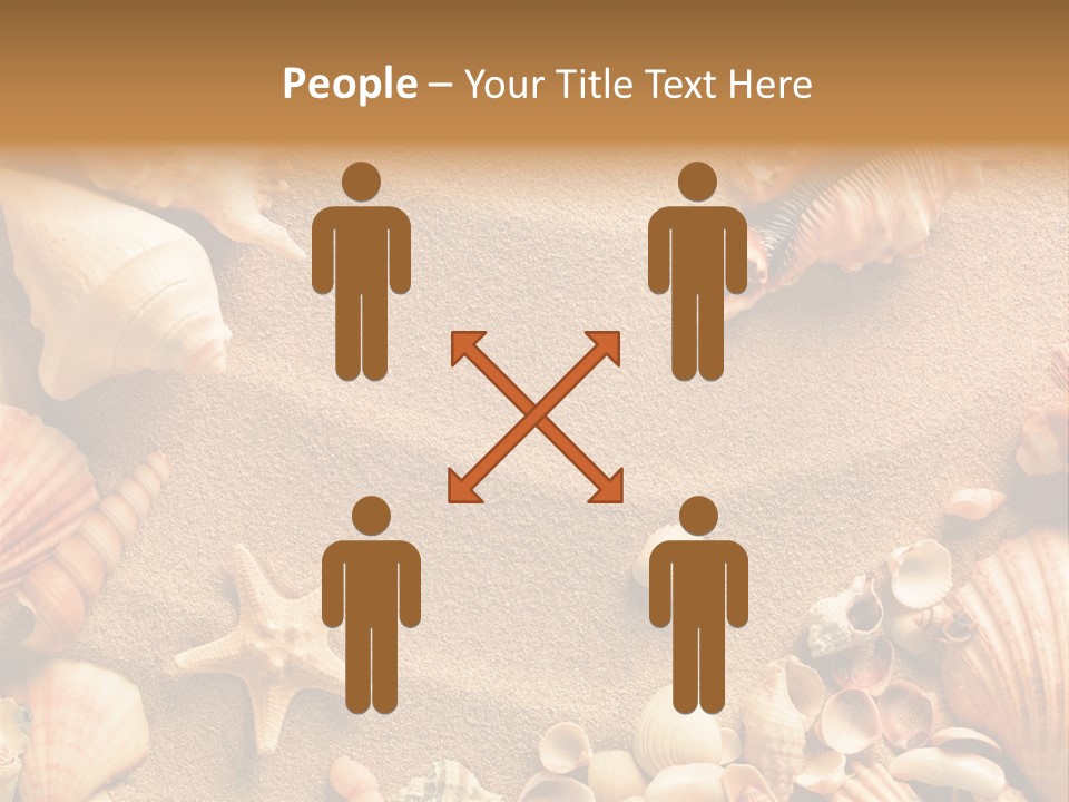 Seashells On Sand PowerPoint Template