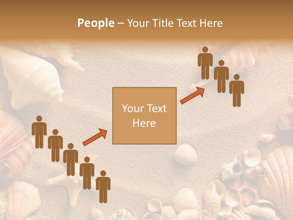 Seashells On Sand PowerPoint Template