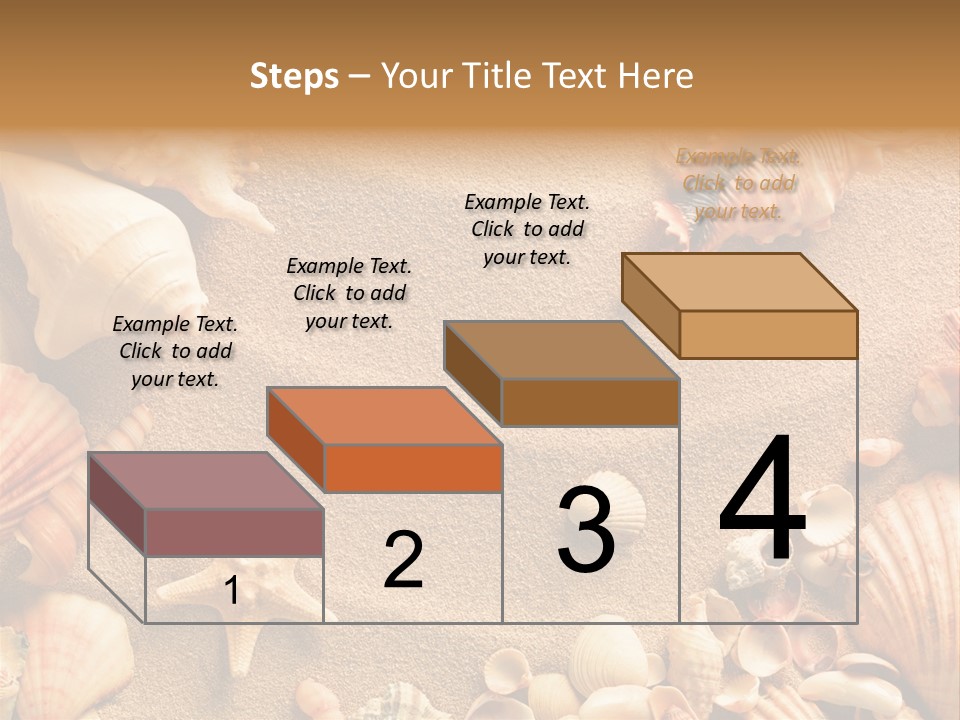 Seashells On Sand PowerPoint Template