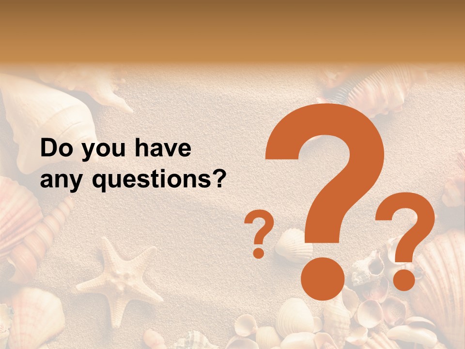 Seashells On Sand PowerPoint Template