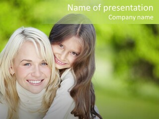 Enjoyment Horizontal Child PowerPoint Template