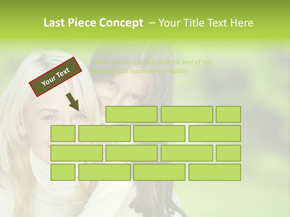 Enjoyment Horizontal Child PowerPoint Template