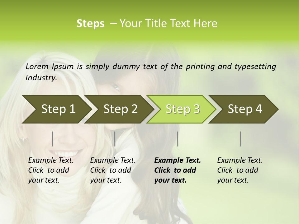 Enjoyment Horizontal Child PowerPoint Template