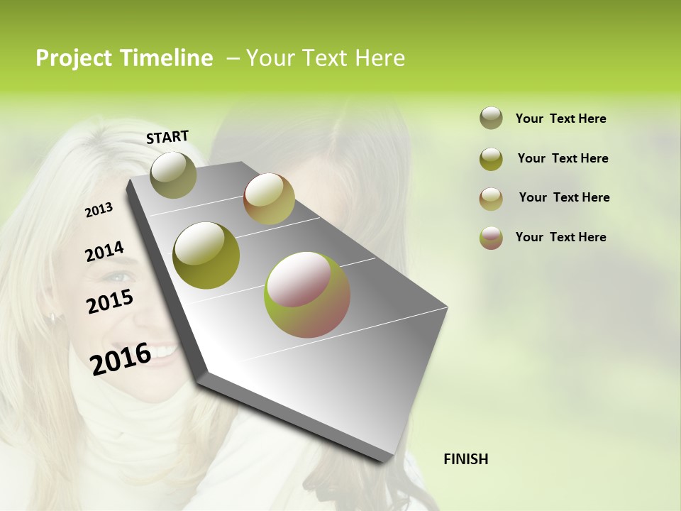 Enjoyment Horizontal Child PowerPoint Template