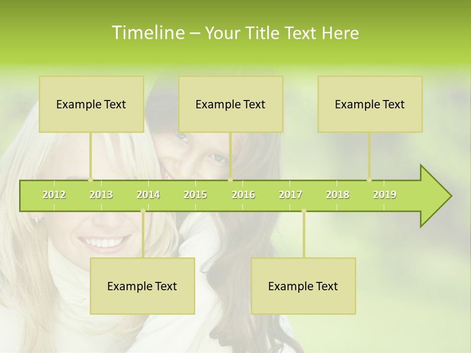 Enjoyment Horizontal Child PowerPoint Template