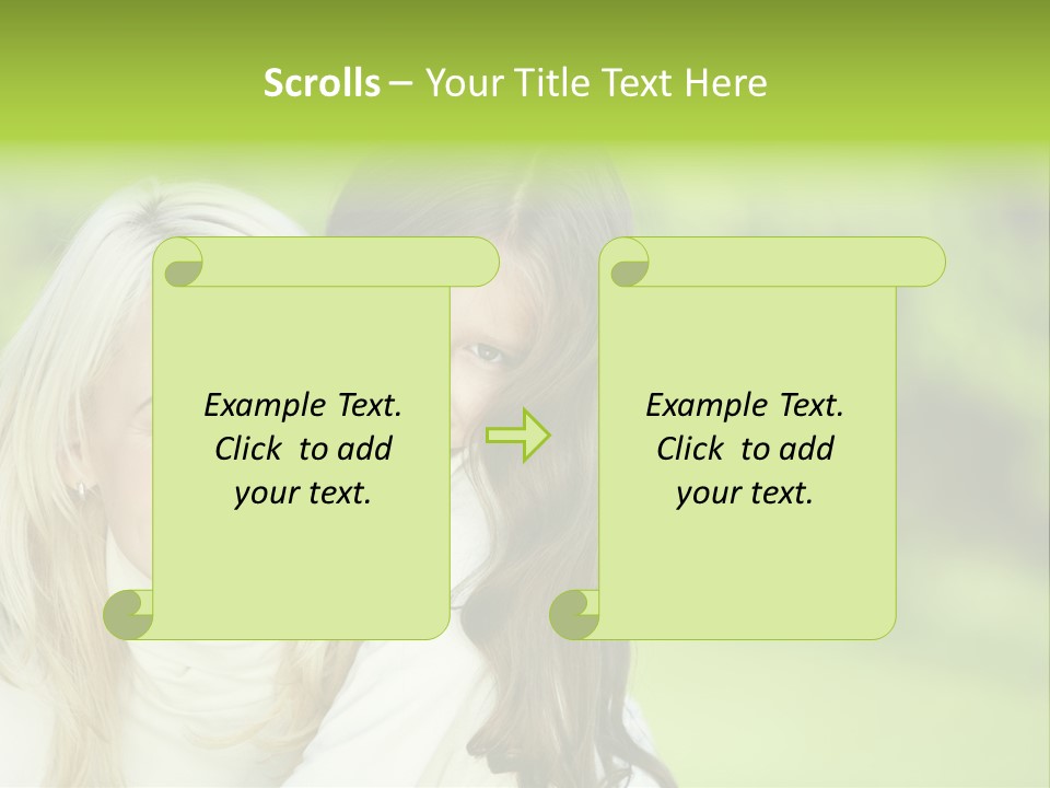 Enjoyment Horizontal Child PowerPoint Template