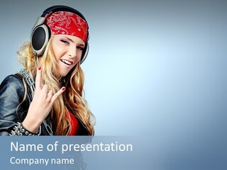 Studio Music Background PowerPoint Template