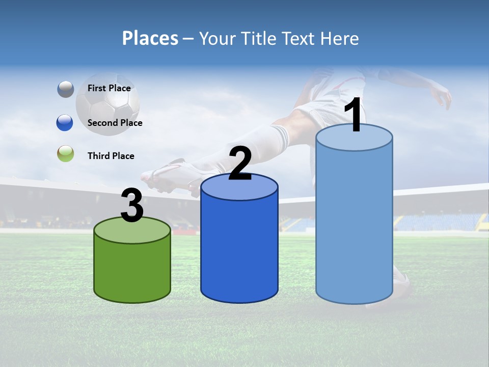 Football Stadium Field PowerPoint Template