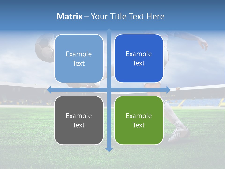 Football Stadium Field PowerPoint Template