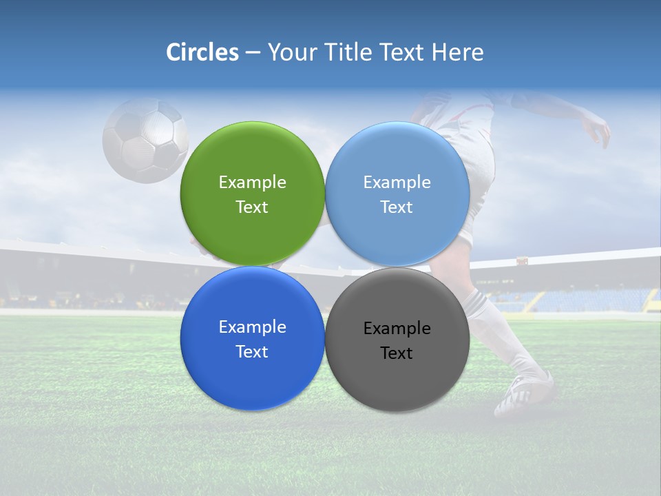 Football Stadium Field PowerPoint Template