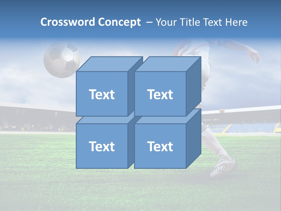 Football Stadium Field PowerPoint Template
