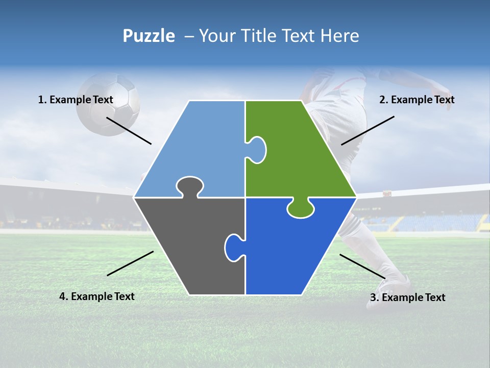 Football Stadium Field PowerPoint Template