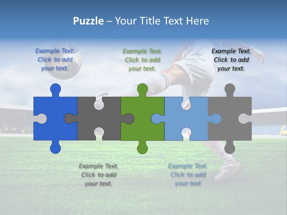 Football Stadium Field PowerPoint Template