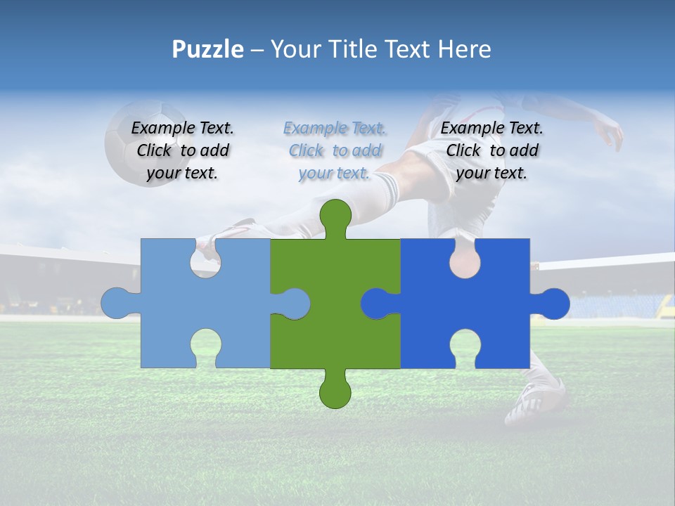 Football Stadium Field PowerPoint Template