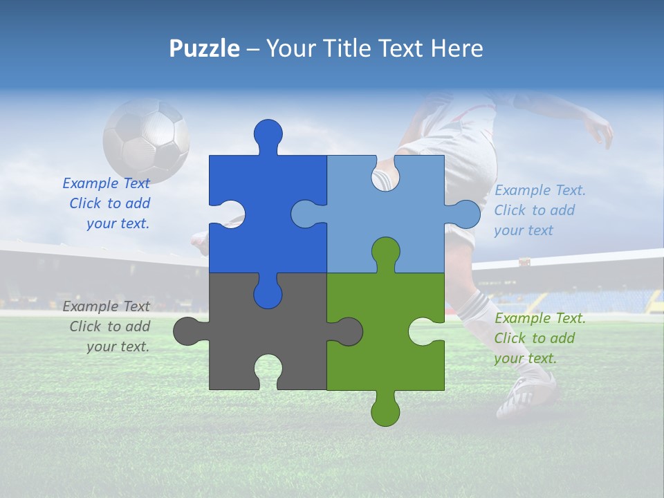 Football Stadium Field PowerPoint Template