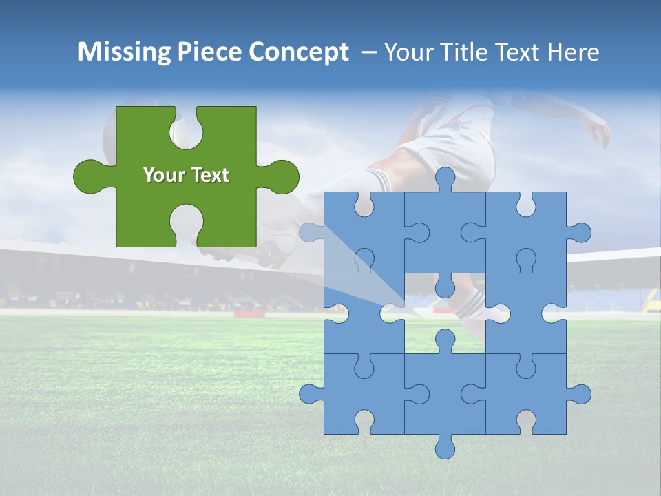 Football Stadium Field PowerPoint Template