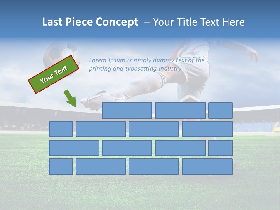 Football Stadium Field PowerPoint Template