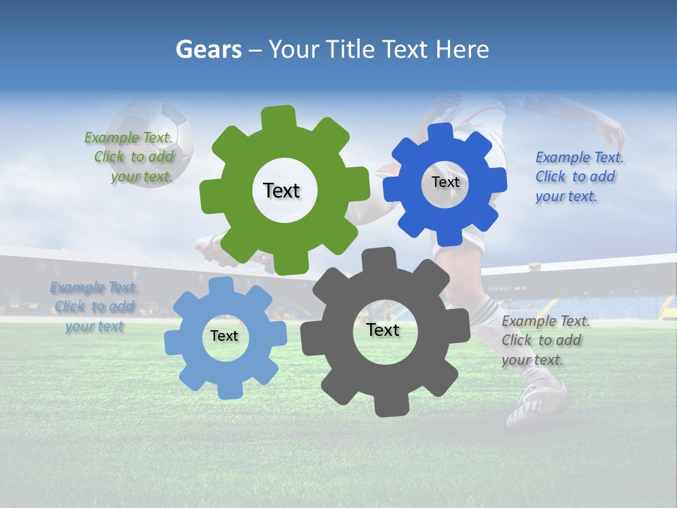Football Stadium Field PowerPoint Template