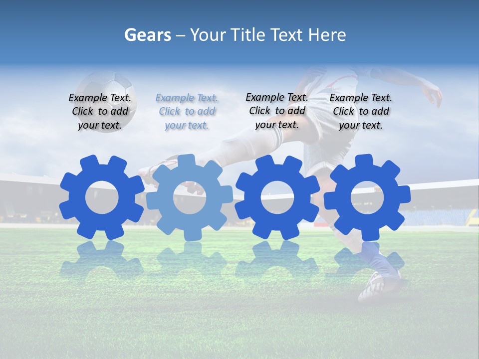 Football Stadium Field PowerPoint Template