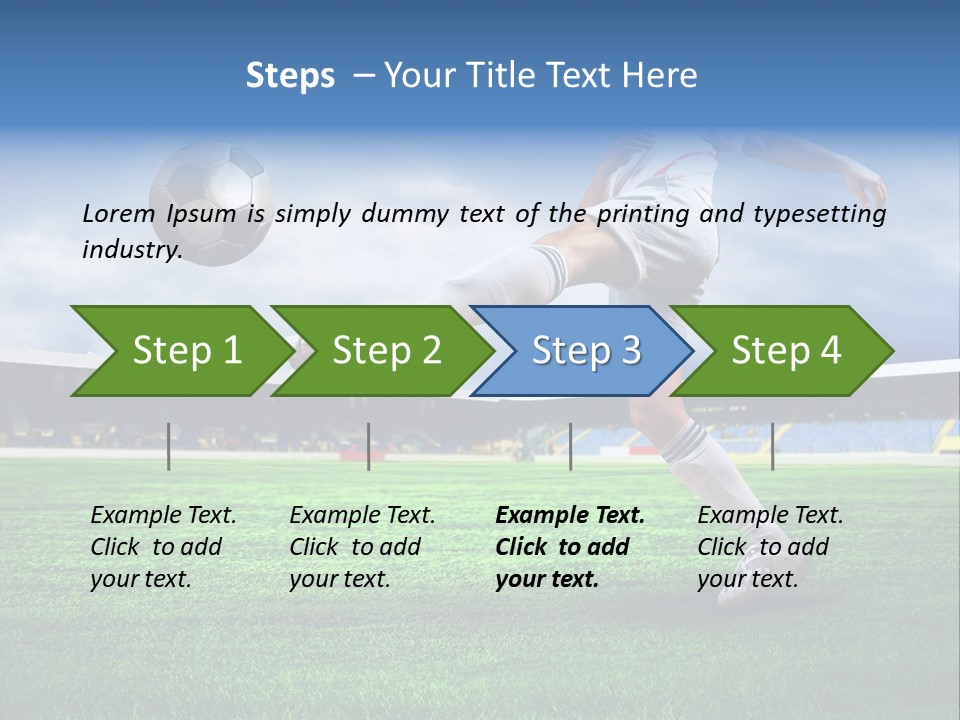 Football Stadium Field PowerPoint Template