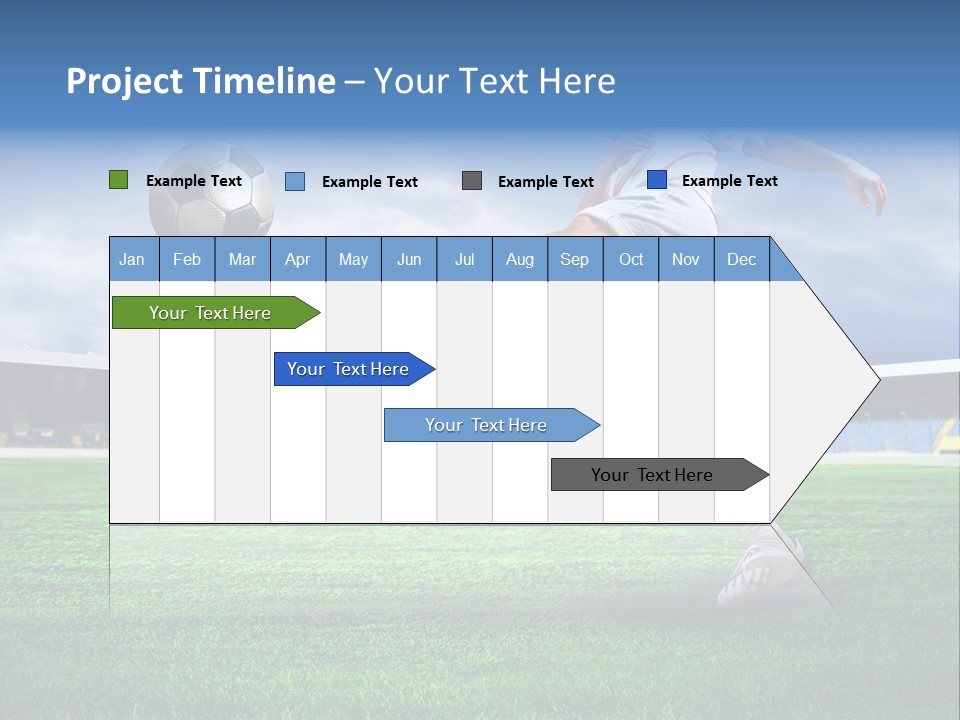 Football Stadium Field PowerPoint Template