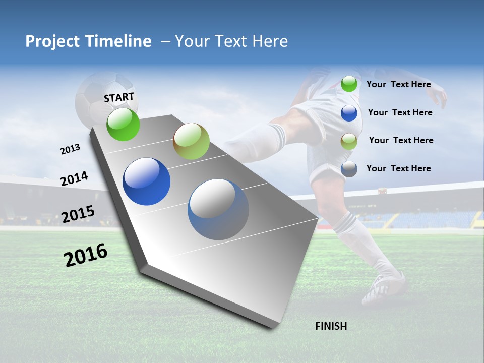 Football Stadium Field PowerPoint Template