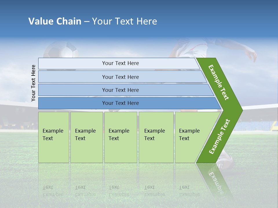 Football Stadium Field PowerPoint Template
