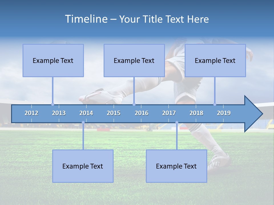 Football Stadium Field PowerPoint Template