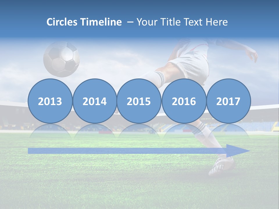 Football Stadium Field PowerPoint Template