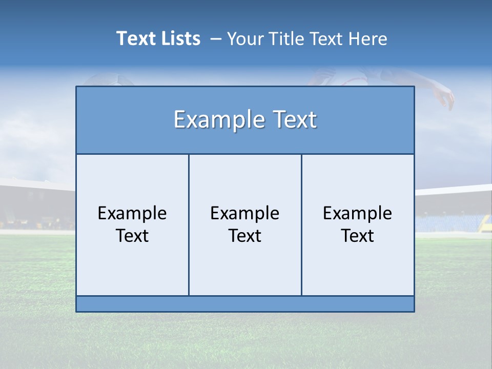 Football Stadium Field PowerPoint Template