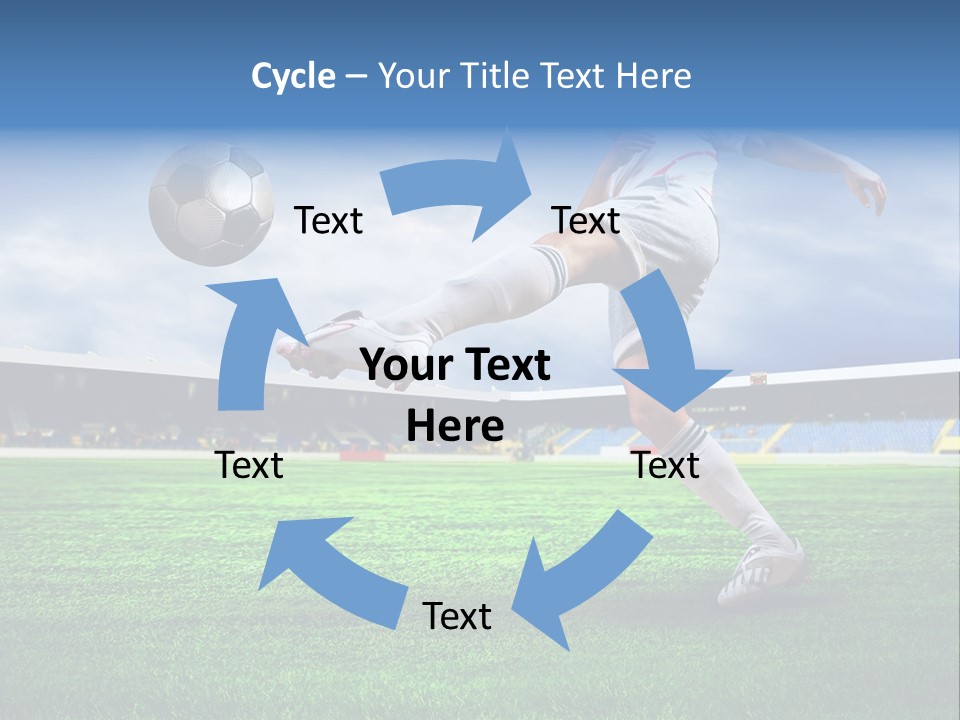 Football Stadium Field PowerPoint Template