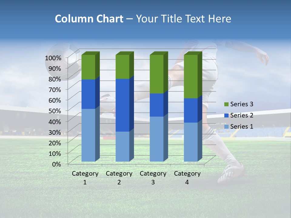Football Stadium Field PowerPoint Template