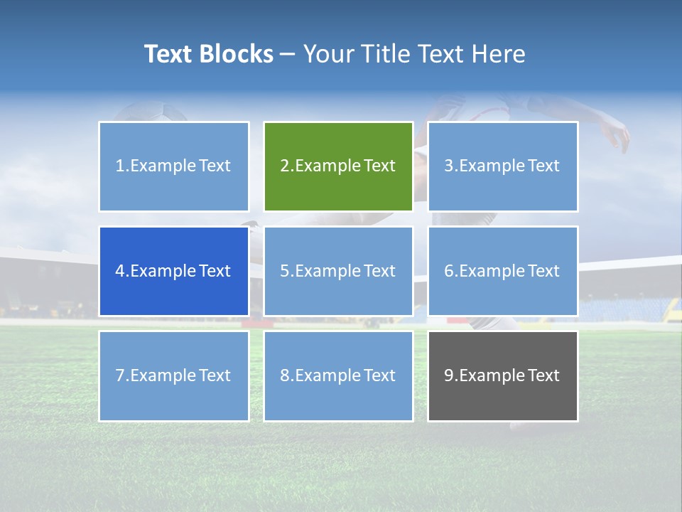 Football Stadium Field PowerPoint Template