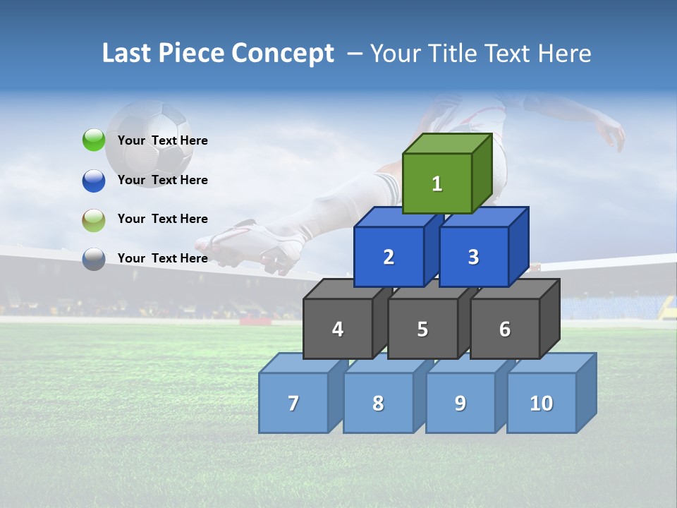 Football Stadium Field PowerPoint Template