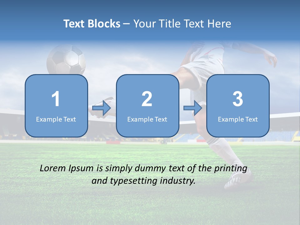 Football Stadium Field PowerPoint Template