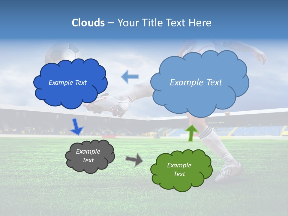Football Stadium Field PowerPoint Template