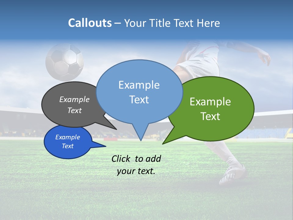 Football Stadium Field PowerPoint Template
