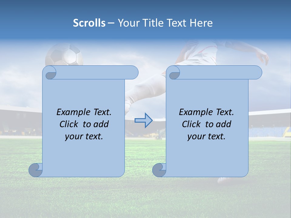 Football Stadium Field PowerPoint Template