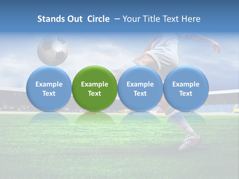 Football Stadium Field PowerPoint Template