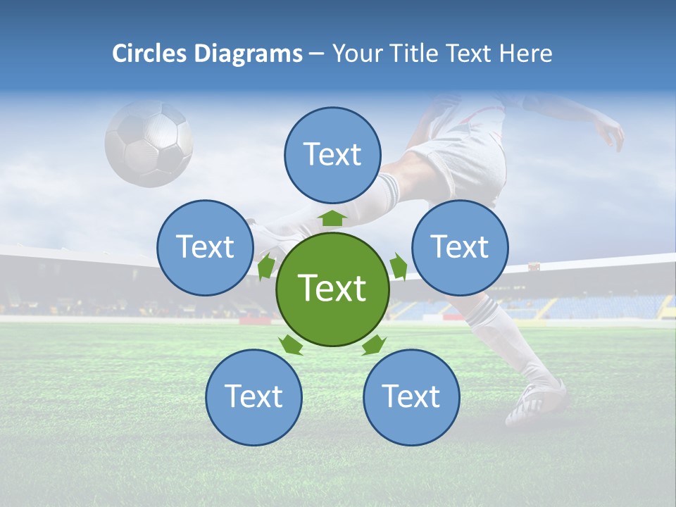 Football Stadium Field PowerPoint Template