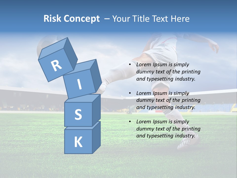 Football Stadium Field PowerPoint Template