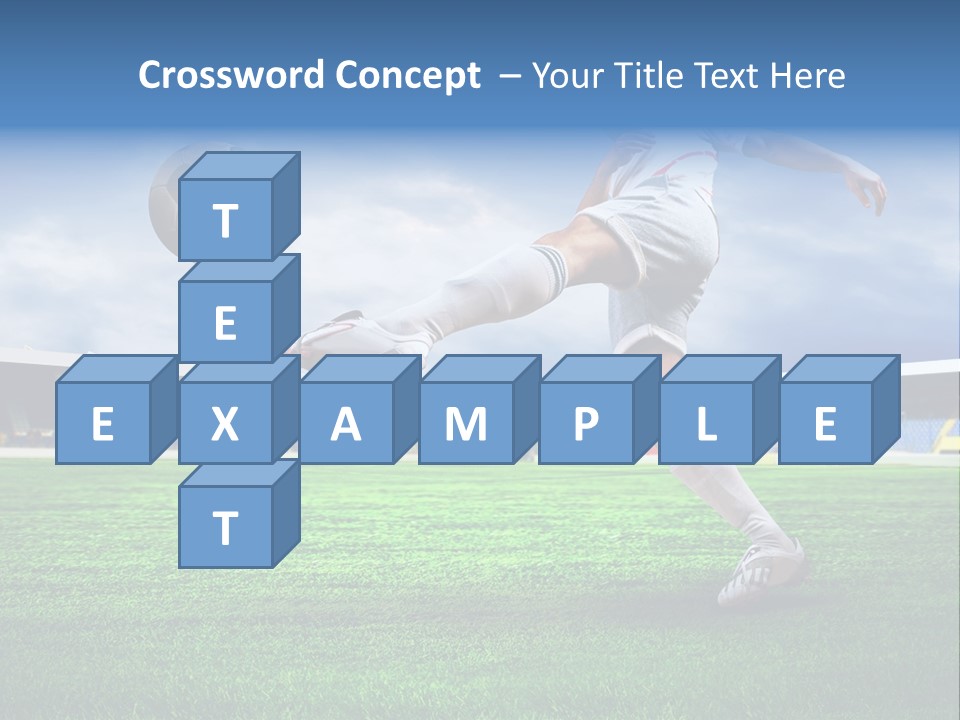 Football Stadium Field PowerPoint Template