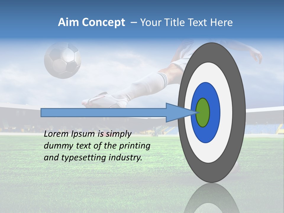 Football Stadium Field PowerPoint Template