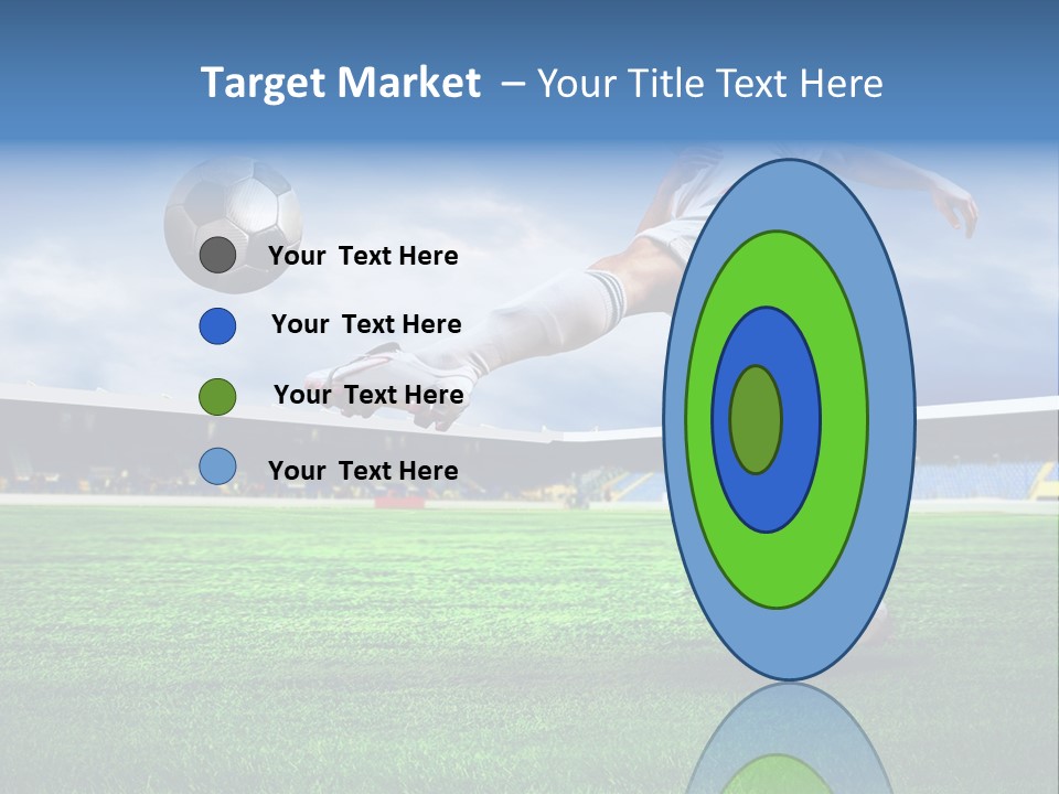 Football Stadium Field PowerPoint Template