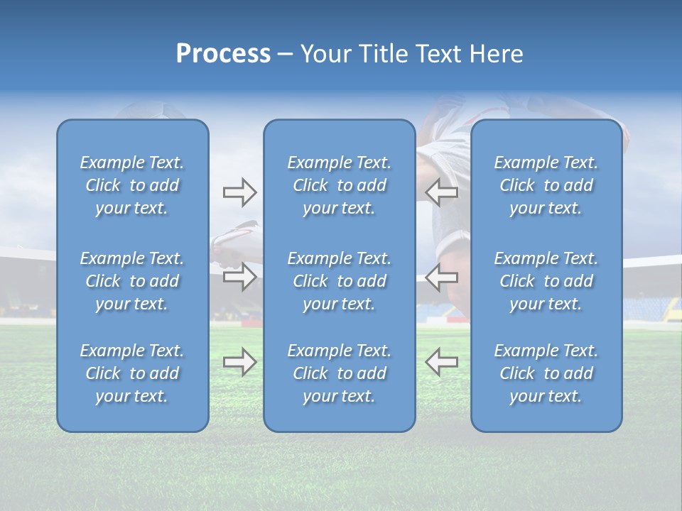 Football Stadium Field PowerPoint Template