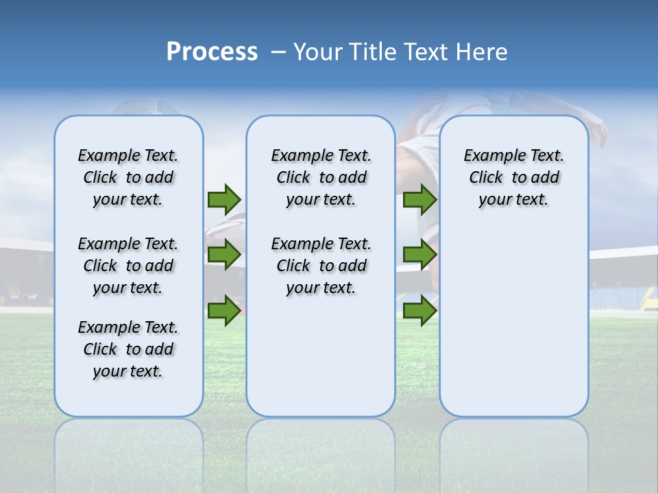 Football Stadium Field PowerPoint Template