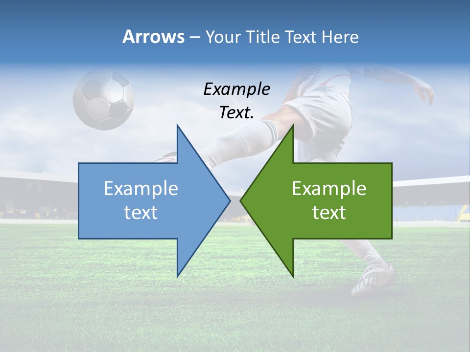 Football Stadium Field PowerPoint Template