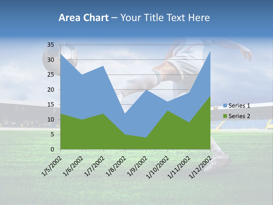 Football Stadium Field PowerPoint Template