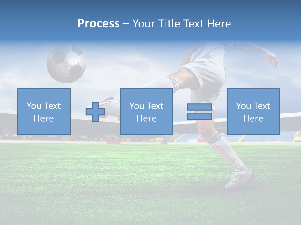 Football Stadium Field PowerPoint Template