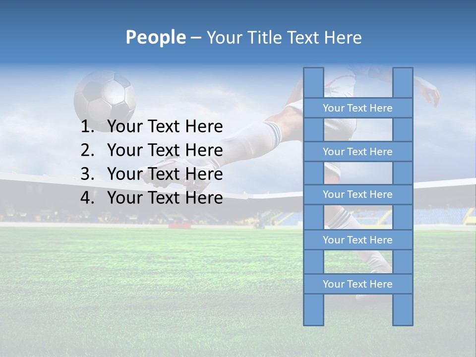 Football Stadium Field PowerPoint Template